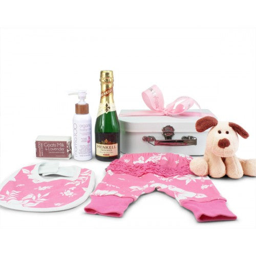 baby gift gift with champagne